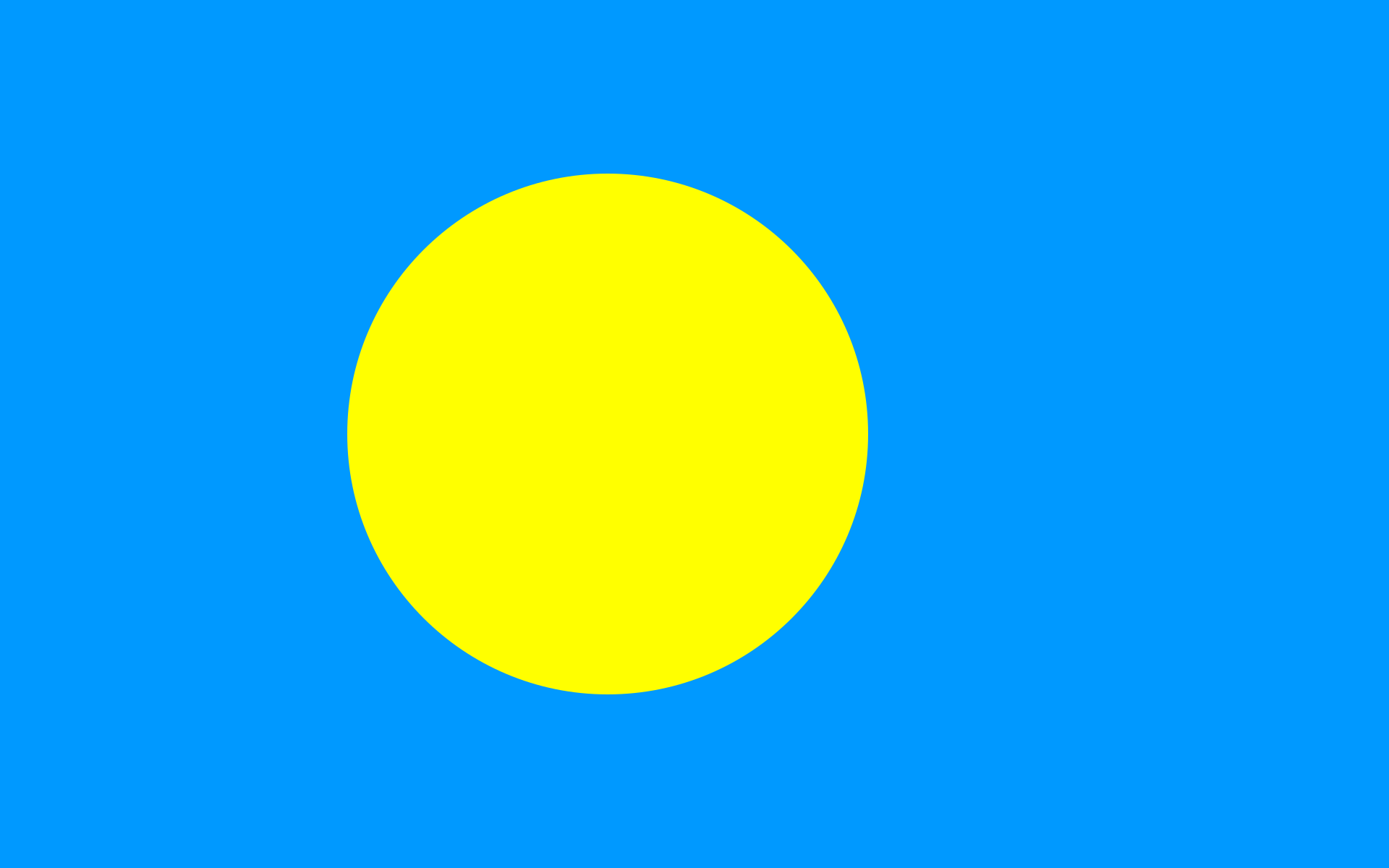 Flag of The Republic of Palau
